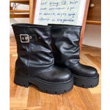 厚底ショートカバーブーツ | moment+ | 詳細画像2 