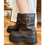 厚底ショートカバーブーツ | moment+ | 詳細画像24 