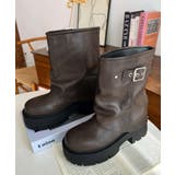 厚底ショートカバーブーツ | moment+ | 詳細画像35 