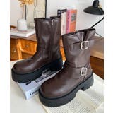 ダブルベルトバイカーブーツ | moment+ | 詳細画像18 