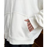 裏毛袖ワンポイントバック刺繍ジップアップパーカーTC | moment+ | 詳細画像21 