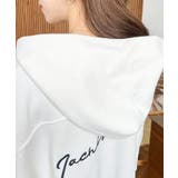 裏毛袖ワンポイントバック刺繍ジップアップパーカーTC | moment+ | 詳細画像22 