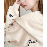 裏毛袖ワンポイントバック刺繍ジップアップパーカーTC | moment+ | 詳細画像45 