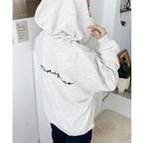 裏毛袖ワンポイントバック刺繍ジップアップパーカーTC | moment+ | 詳細画像59 