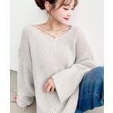 \モテニット♡/クロスネックシャギーニットプルオーバー | moment+ | 詳細画像27