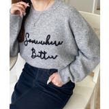 コードロゴ刺繍ニットプルオーバー6G | moment+ | 詳細画像38 
