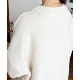 ミックスカラーフラワージャガードニットプルオーバー6G | moment+ | 詳細画像20 