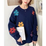 ミックスカラーフラワージャガードニットプルオーバー6G | moment+ | 詳細画像46 