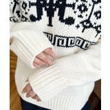 3G ロゴチャイナ柄Wジャガードニットプルオーバー | moment+ | 詳細画像10