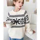 3G ロゴチャイナ柄Wジャガードニットプルオーバー | moment+ | 詳細画像13