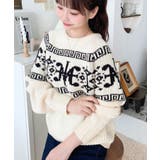 3G ロゴチャイナ柄Wジャガードニットプルオーバー | moment+ | 詳細画像16