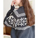 3G ロゴチャイナ柄Wジャガードニットプルオーバー | moment+ | 詳細画像25