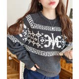 3G ロゴチャイナ柄Wジャガードニットプルオーバー | moment+ | 詳細画像27