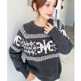 3G ロゴチャイナ柄Wジャガードニットプルオーバー | moment+ | 詳細画像29