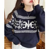 3G ロゴチャイナ柄Wジャガードニットプルオーバー | moment+ | 詳細画像37