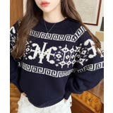 3G ロゴチャイナ柄Wジャガードニットプルオーバー | moment+ | 詳細画像39