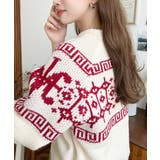 3G ロゴチャイナ柄Wジャガードニットプルオーバー | moment+ | 詳細画像45