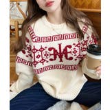 3G ロゴチャイナ柄Wジャガードニットプルオーバー | moment+ | 詳細画像46