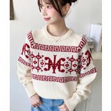 3G ロゴチャイナ柄Wジャガードニットプルオーバー | moment+ | 詳細画像49