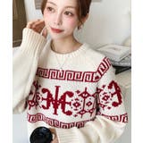 3G ロゴチャイナ柄Wジャガードニットプルオーバー | moment+ | 詳細画像54