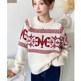 3G ロゴチャイナ柄Wジャガードニットプルオーバー | moment+ | 詳細画像57