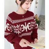 3G ロゴチャイナ柄Wジャガードニットプルオーバー | moment+ | 詳細画像60