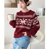 3G ロゴチャイナ柄Wジャガードニットプルオーバー | moment+ | 詳細画像62