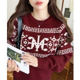 3G ロゴチャイナ柄Wジャガードニットプルオーバー | moment+ | 詳細画像63