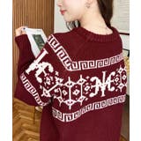 3G ロゴチャイナ柄Wジャガードニットプルオーバー | moment+ | 詳細画像65