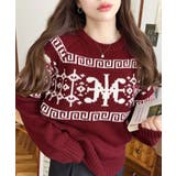 3G ロゴチャイナ柄Wジャガードニットプルオーバー | moment+ | 詳細画像66