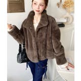 スタンドカラーファーブルゾン | moment+ | 詳細画像17 