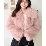 ショート丈ビッグカラーフェイクファーブルゾン | moment+ | 詳細画像19 