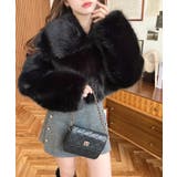 ショート丈ビッグカラーフェイクファーブルゾン | moment+ | 詳細画像6 