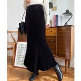 マーメイドフレアベロアスカート | moment+ | 詳細画像2 