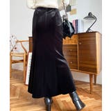 マーメイドフレアベロアスカート | moment+ | 詳細画像3 