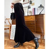 マーメイドフレアベロアスカート | moment+ | 詳細画像5 