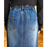 アシメフリルロングデニムスカート | moment+ | 詳細画像35 