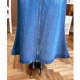 アシメフリルロングデニムスカート | moment+ | 詳細画像37 