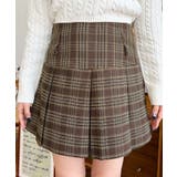 ベルト付きチェックプリーツミニスカート | moment+ | 詳細画像18 