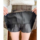 ベルト付きチェックプリーツミニスカート | moment+ | 詳細画像20 