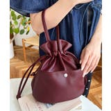 フェイクレザー巾着バッグ | moment+ | 詳細画像13 