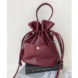 フェイクレザー巾着バッグ | moment+ | 詳細画像14 