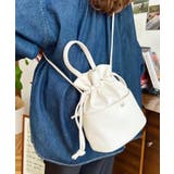 フェイクレザー巾着バッグ | moment+ | 詳細画像2 