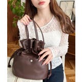 フェイクレザー巾着バッグ | moment+ | 詳細画像25 