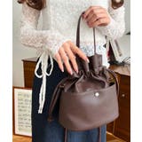 フェイクレザー巾着バッグ | moment+ | 詳細画像27 