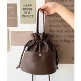 フェイクレザー巾着バッグ | moment+ | 詳細画像28 