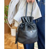 フェイクレザー巾着バッグ | moment+ | 詳細画像29 