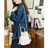 フェイクレザー巾着バッグ | moment+ | 詳細画像3 