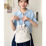 フェイクレザー巾着バッグ | moment+ | 詳細画像5 