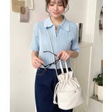 フェイクレザー巾着バッグ | moment+ | 詳細画像8 